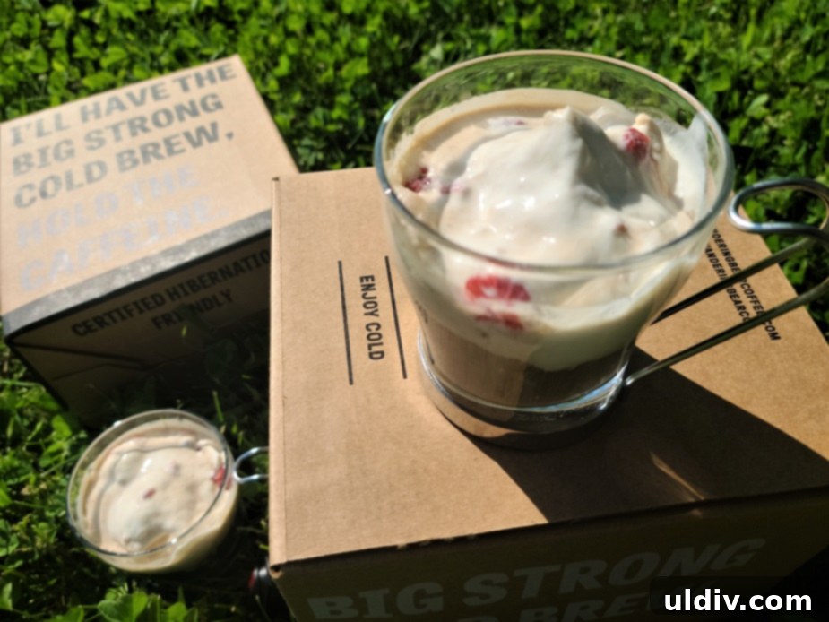 Your Summer Refresh Top Picks Beyond the Ice Cream Aisle 31 Wandering Bear cold brew in a glass with ice