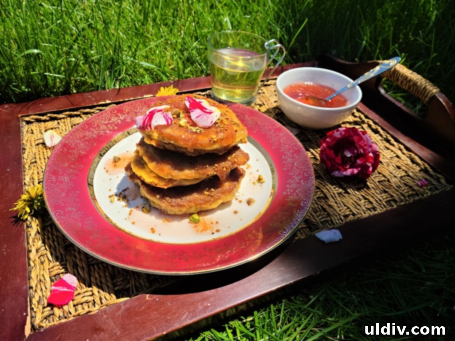 Barnabas Gold Review: A Gem of Luxury, A Sparkle Unrivaled 3 Dandelion Pancakes with Edible Gold Flakes