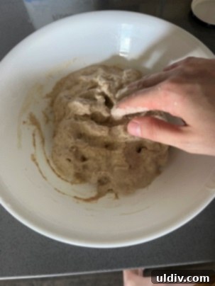 Incorporating sourdough starter into dough