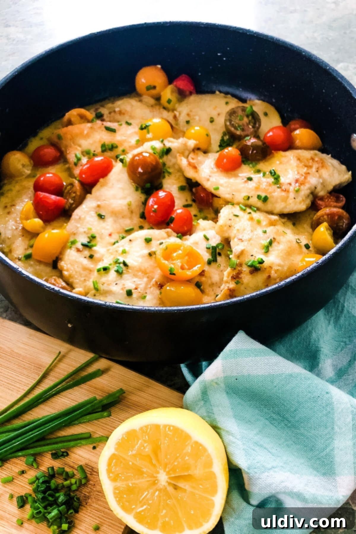 Lightning-Fast Chicken Pomodoro 2 chicken sauteed with a pomodoro sauce and cherry tomatoes
