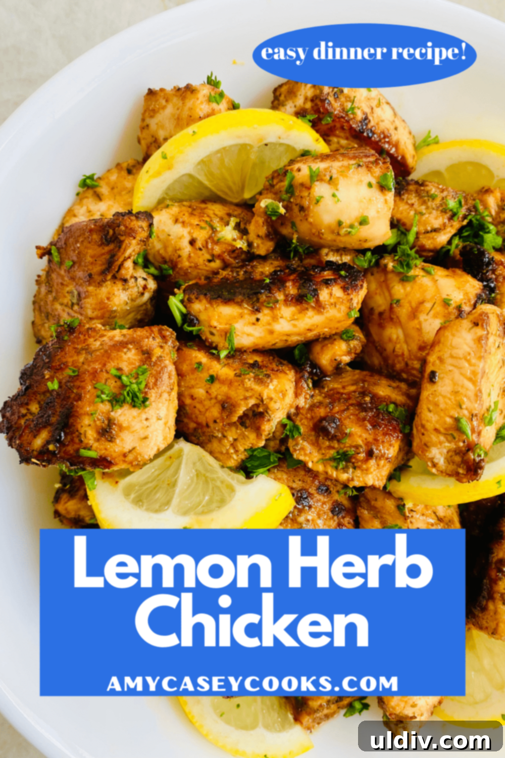 Succulent Lemon Herb Chicken 11 pieces of chicken marinated in lemon and herbs