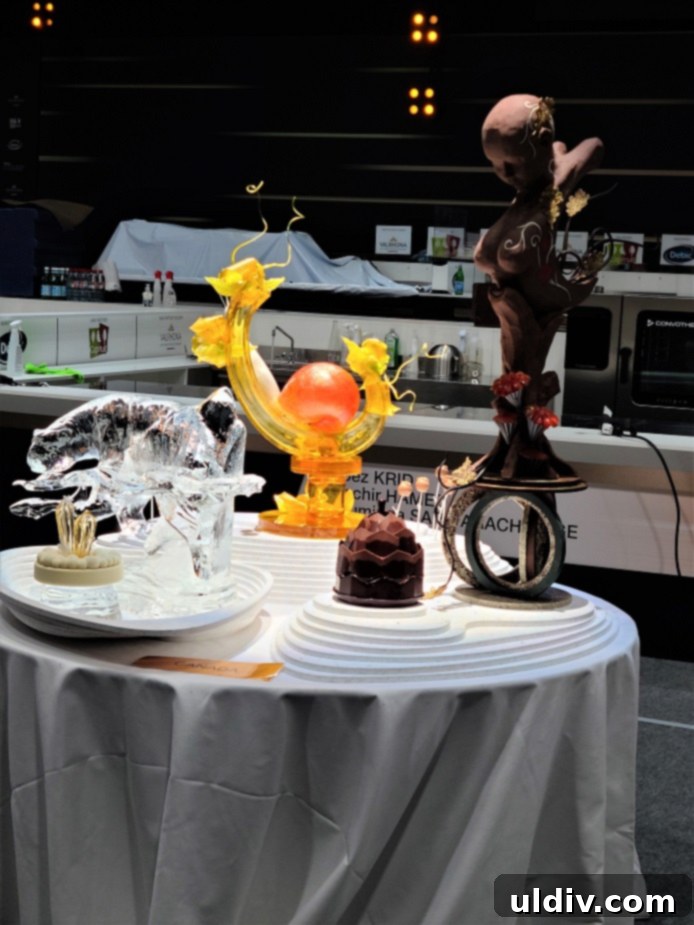 Canada's eco-responsible and artistic entry at the 2023 World Pastry Cup.