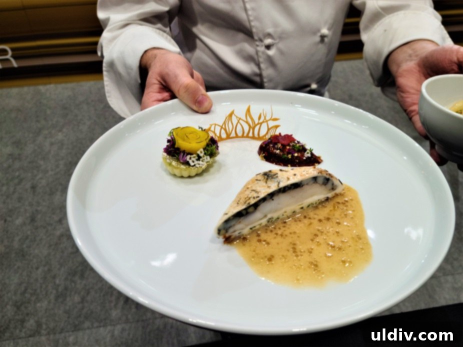 Hungary’s beautifully composed plated platter entry at the Bocuse d'Or
