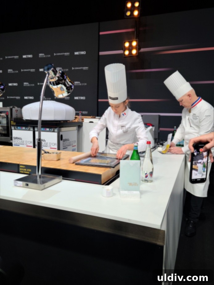Bocuse d'Or 2023: From Hawaii to France, A Gastronomic Odyssey 5 Behind the scenes at Bocuse d'Or, showing intense kitchen action