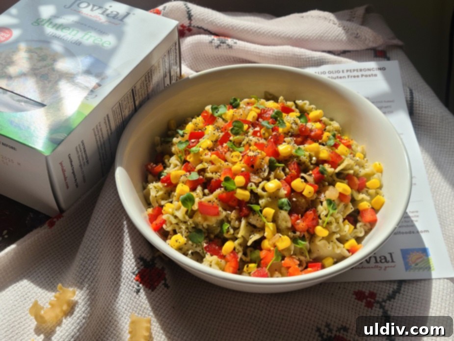 National Nutrition Month Healthy Habits for a Healthy Year 11 Close-up of pasta salad with shrimp and vegetables