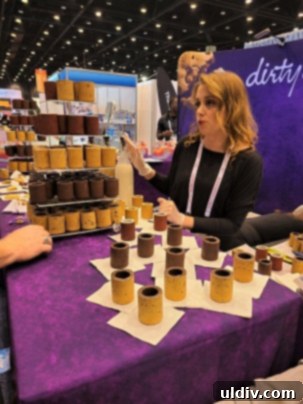 Experiencing and Evaluating the 2023 National Restaurant Association Show 9 The Dirty Cookie cookie shots on display, representing an example of affordable indulgence