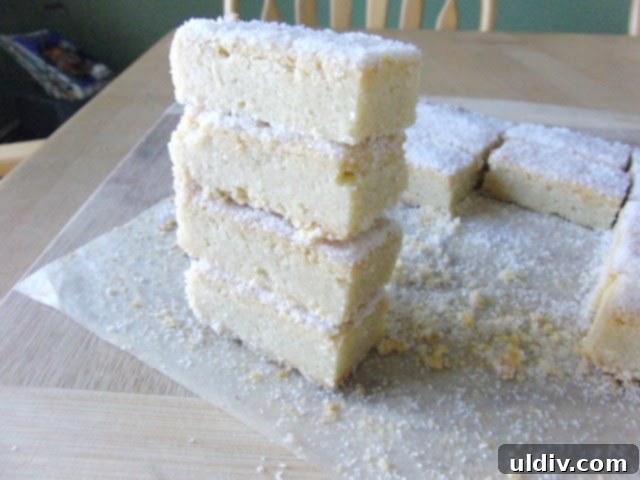 New York Times sugared shortbread cut in pieces, showcasing perfect golden edges and delicate crumb.