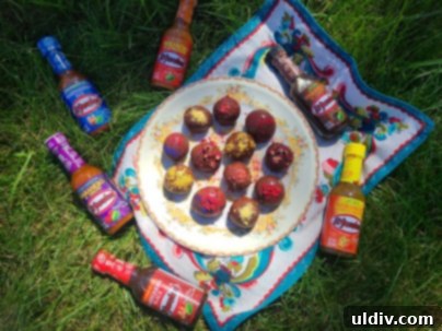 El Yucateco's New Hot Sauces: Versatile Delights from the King of Flavor 12 Final shot of the El Yucateco Habanero & Coffee Hot Sauce bottle alongside the vegan truffles