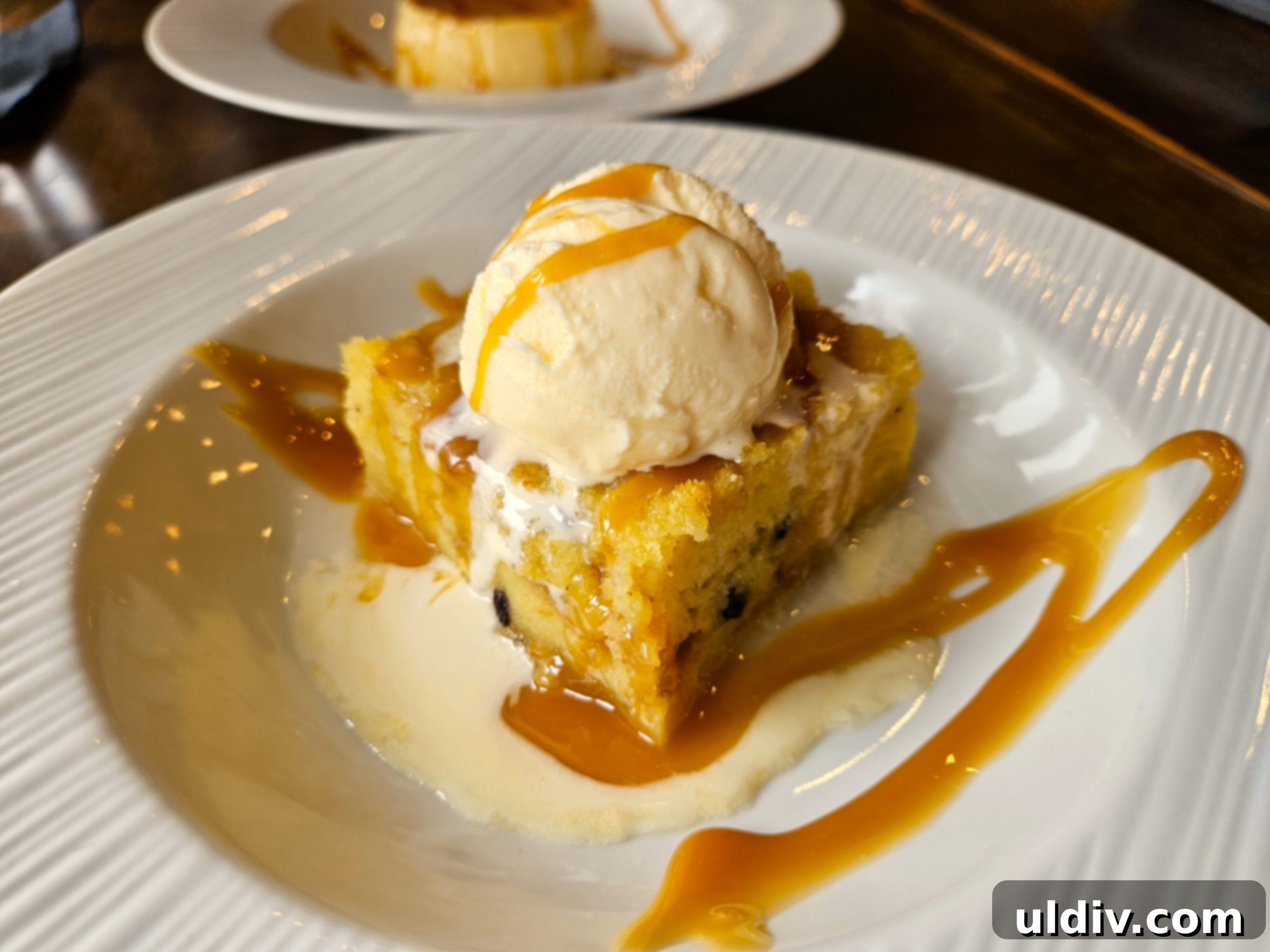 Marina's Bistro and Rum Bar A Spectacular Puerto Rican Flavor Adventure 12 Decadent Budin De Pan (warm bread pudding) with a scoop of rum ice cream, a sweet delight at Marina's Bistro
