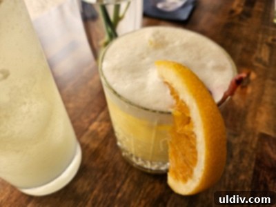 The refreshing El Chillin mocktail at Marina's Bistro and Rum Bar, made with pineapple, coconut water, and orange juice