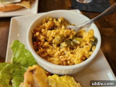 Marina's Bistro and Rum Bar A Spectacular Puerto Rican Flavor Adventure 8 Fragrant and comforting Arroz con Gandules, traditional Puerto Rican rice with pigeon peas