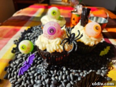 Dark Delights Halloween Activated Charcoal 5 Spookilicious activated charcoal cupcakes