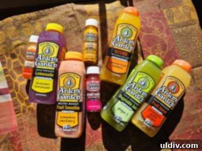 November's Harvest: Recipes, Thanksgiving Stuffing & Seasonal Picks 13 Assortment of Arden's Garden cold-pressed juices