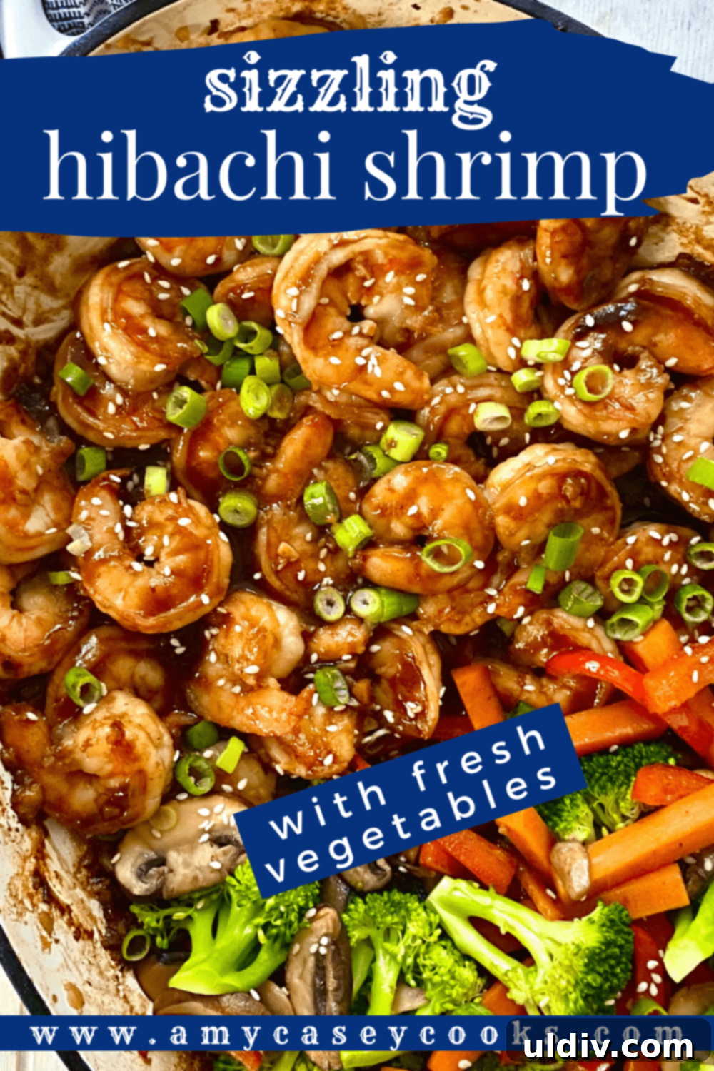 hibachi shrimp and vegetables.