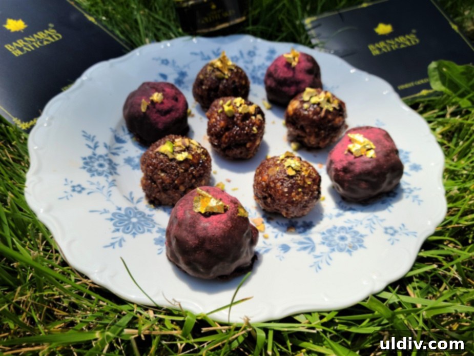Rich chocolate truffles, crafted from an assortment of leftover sweets.