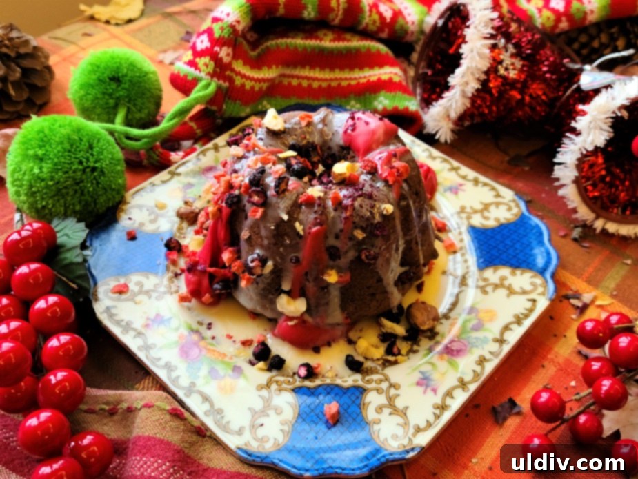 Delicious vegan mini Bundt carob brownies, a healthier twist on a classic dessert.