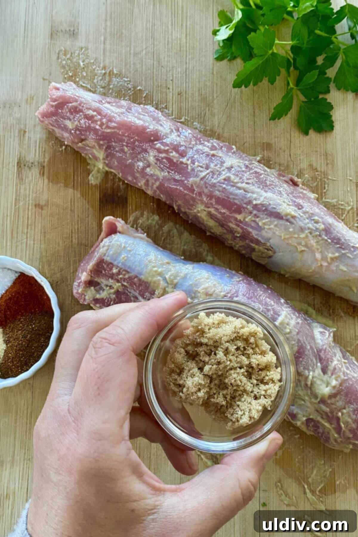 Tropical Heat Pork Tenderloin 4 A rub for pork tenderloins with Dijon mustard and brown sugar.