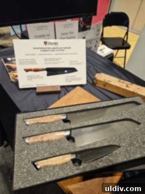 Inspired Home Show 2024 Leading the Sustainable Home Revolution 25 STEELPORT knives display