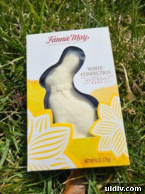 Fannie May Chocolates for a Hoppy Easter 6 Fannie May White Chocolate Easter Bunny