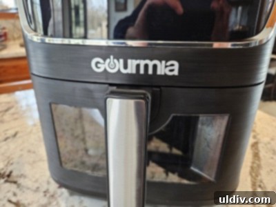 Gourmia Air Fryer The Ultimate Treat for Moms 4 Air-fried squash, bell peppers, and pinto beans in the Gourmia air fryer