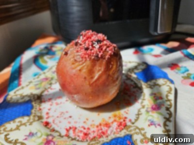 Gourmia Air Fryer The Ultimate Treat for Moms 7 Air-fried baked apples with pineapple jam and dark chocolate poha filling