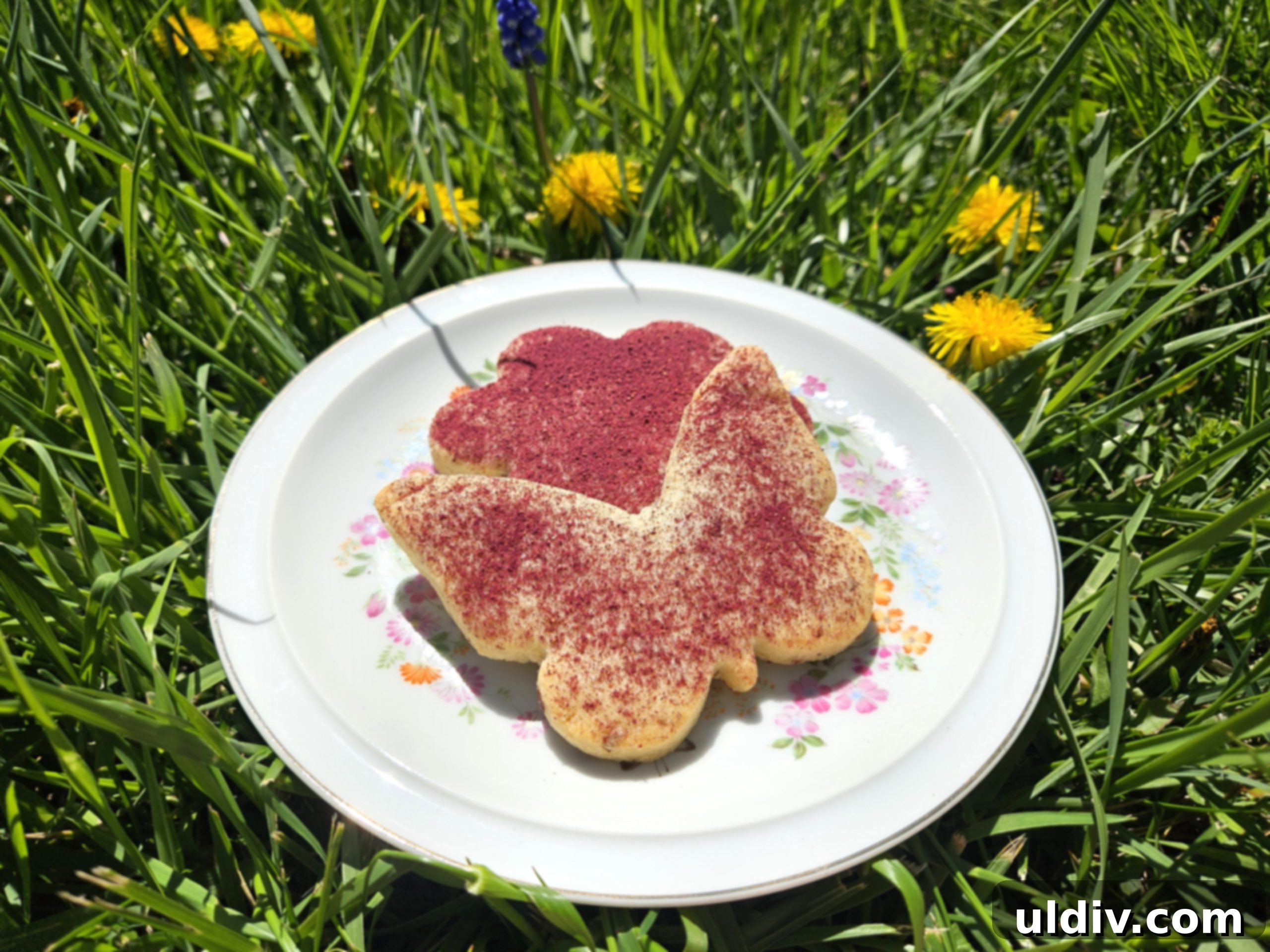 Blossoming Bakes with Ann Clark 2 Delicious spring-shaped cookies on a plate, featuring flower and butterfly designs
