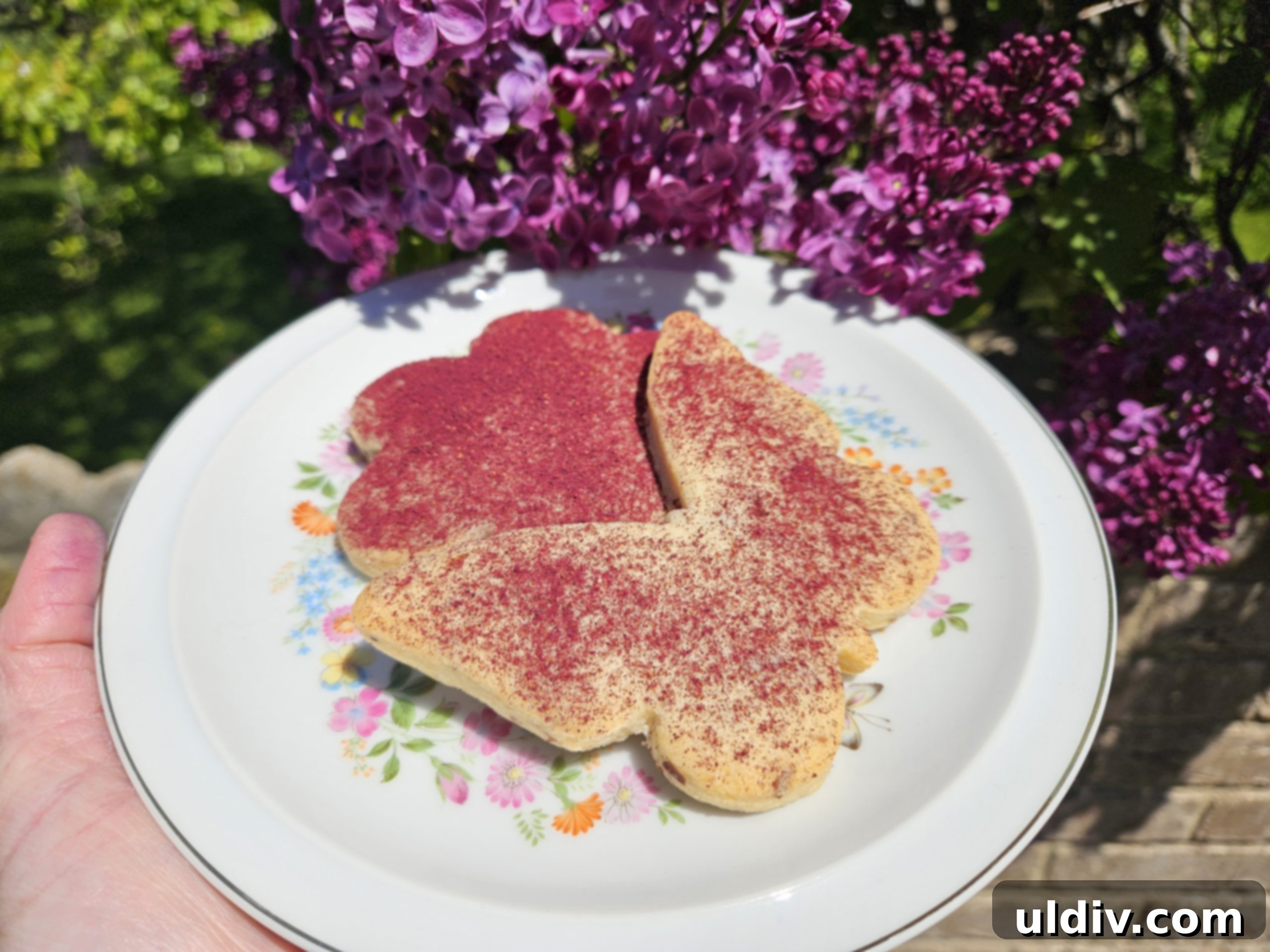 Blossoming Bakes with Ann Clark 6 Close-up of beautifully decorated lilac sugar cookies