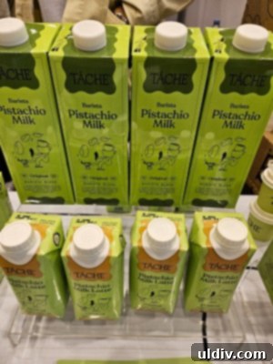 Exploring the 2024 Specialty Coffee Expo: My Takeaways 18 Pistachio milk carton display