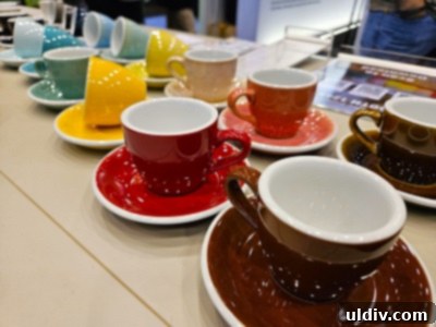 Exploring the 2024 Specialty Coffee Expo: My Takeaways 30 Various coffee cup designs on display