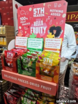 Assortment of freeze-dried candies and fruits