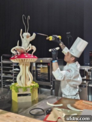 Team Colombia chefs presenting their work