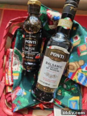 Sleigh Your Shopping: My 2024 Holiday Gift Guide 21 Ponti Balsamic Glaze bottle and a fresh salad