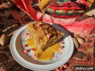 Edna Lewis's Signature Apple Cake 7 A freshly baked Edna Lewis apple cake, beautifully adorned with apples and pecans, drizzled with caramel glaze