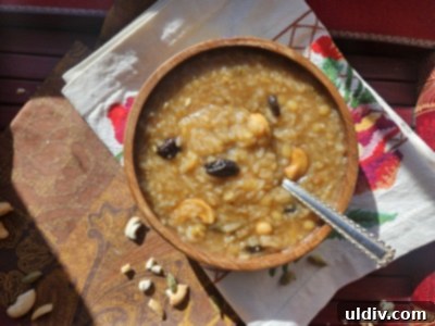 Pongal An Indian Harvest Celebration 2 Sweet Pongal, a traditional Indian dessert, warming up a cold winter day