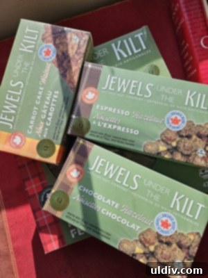 Healthy Bites and Beyond 14 Jewels Under the Kilt roasted nuts packaging
