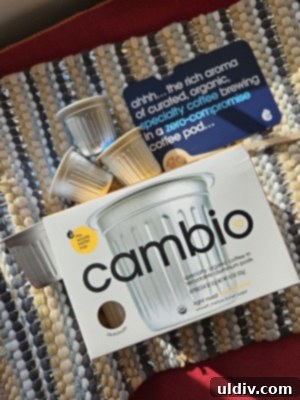 Healthy Bites and Beyond 20 Cambio Roasters aluminum coffee pods