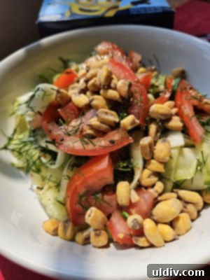 Healthy Bites and Beyond 9 Vegan bowl topped with LOVE CORN Cheezy