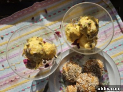 Bastani Sonnati The Ultimate Ice Cream 5 Bastani Sonnati served with tahini cookies