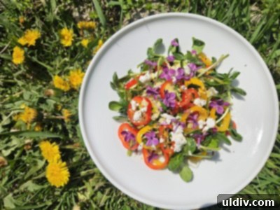 Next-Gen Spring Greens 5 A beautifully presented spring salad showcasing a variety of fresh ingredients