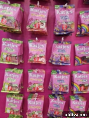 Unwrapping the 2025 Sweets & Snacks Expo 21 A colorful assortment of Katjes vegan gummies displayed at the Expo, highlighting their delicious and ethical appeal.