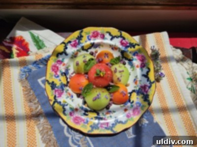 Melon Magic for Solstice 2025 5 Another perspective of the summer fruit salad, showcasing its vibrant colors and fresh ingredients.