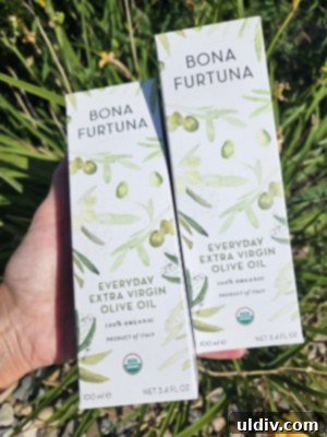 Summer Essentials Guide 5 Bona Furtuna EVOO bottle