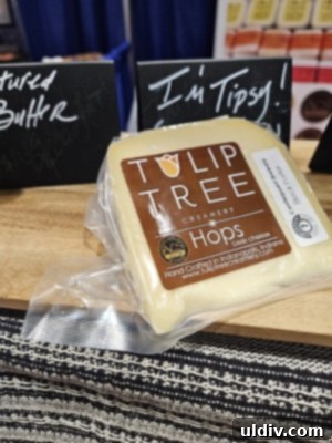 The 2025 Restaurant Association Summit 29 Tulip Tree Creamery displaying their artisanal cheese selection