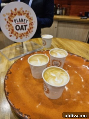 The 2025 Restaurant Association Summit 33 Creamy oat milk latte, a popular dairy-free beverage