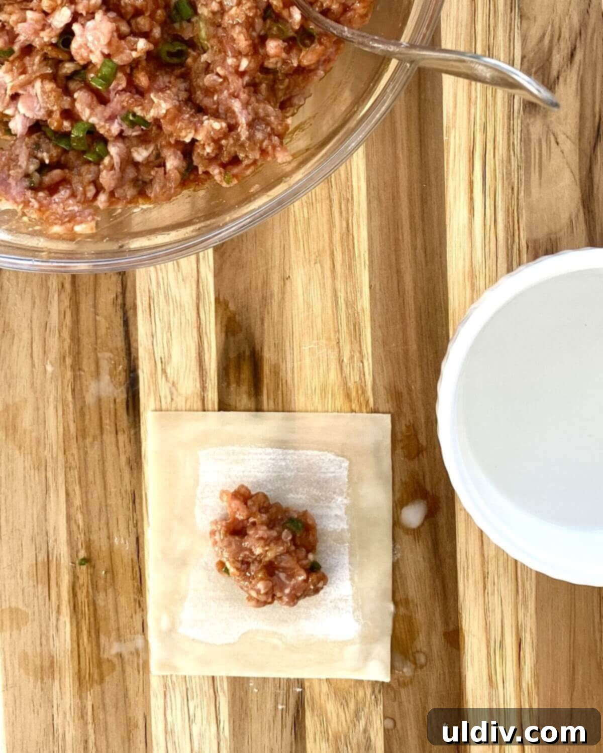 Irresistible Pork Potstickers with Signature Dipping Sauce 7 Filling potstickers.