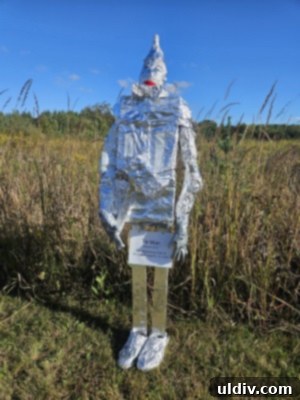 Another movie-themed scarecrow, showcasing the creativity of the 'Movie Magic' event