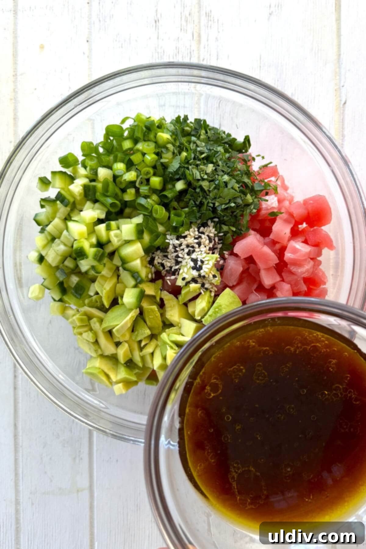 Quick and Zesty Tuna Ceviche 8 Sauce for tuna ceviche.