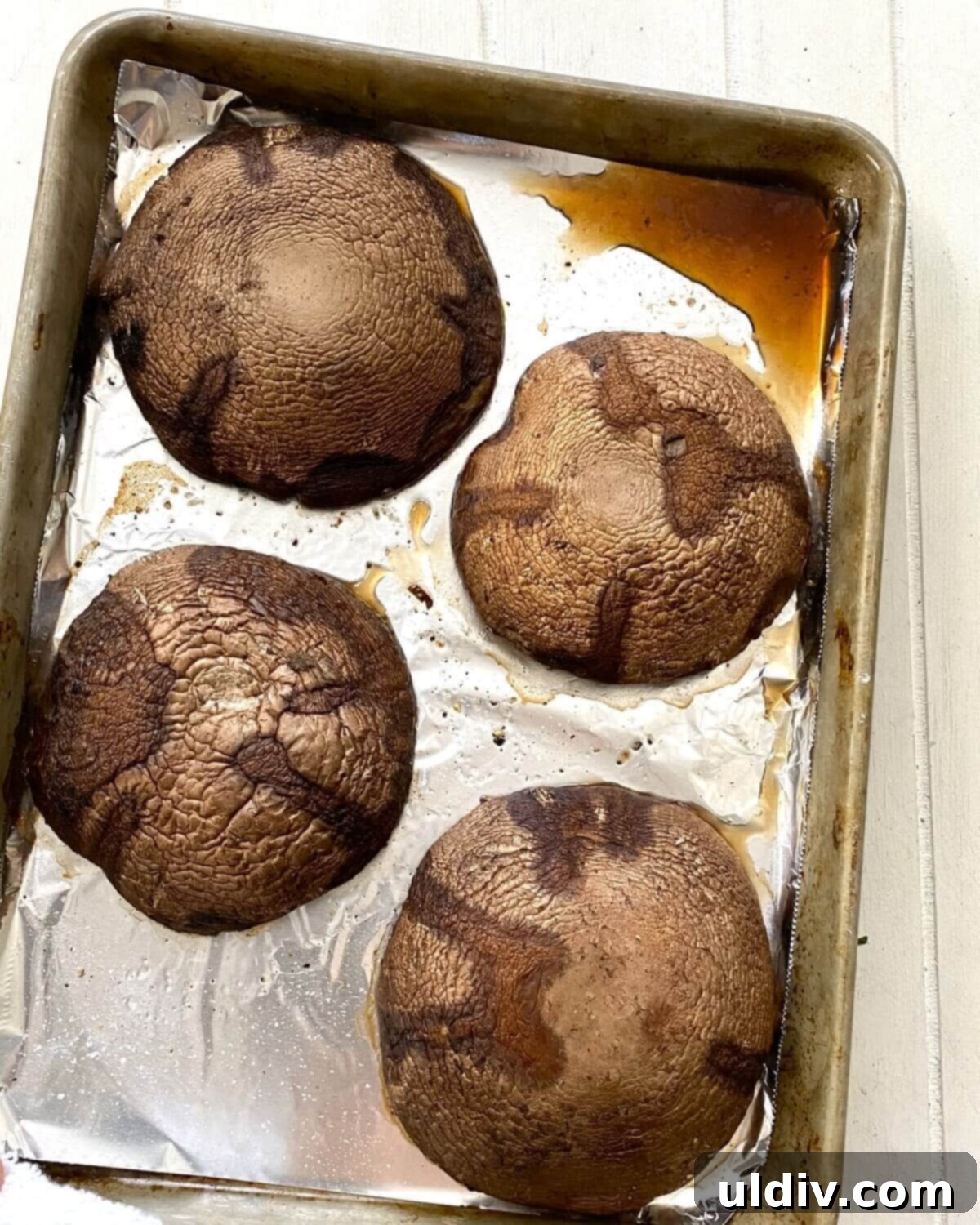 Savory Crab Stuffed Portobellos 7 roasted portobello mushroom caps.