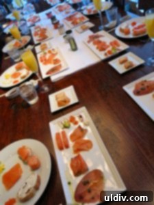 H Forman and Son The Alchemy of Gourmet Smoked Salmon Brunch 2 A beautifully arranged plate of H. Forman & Son smoked salmon, ready for a gourmet brunch experience.