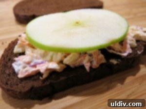 Emerald Feast: My St. Patrick's Day Sandwich 6 Granny Smith apple slice on coleslaw